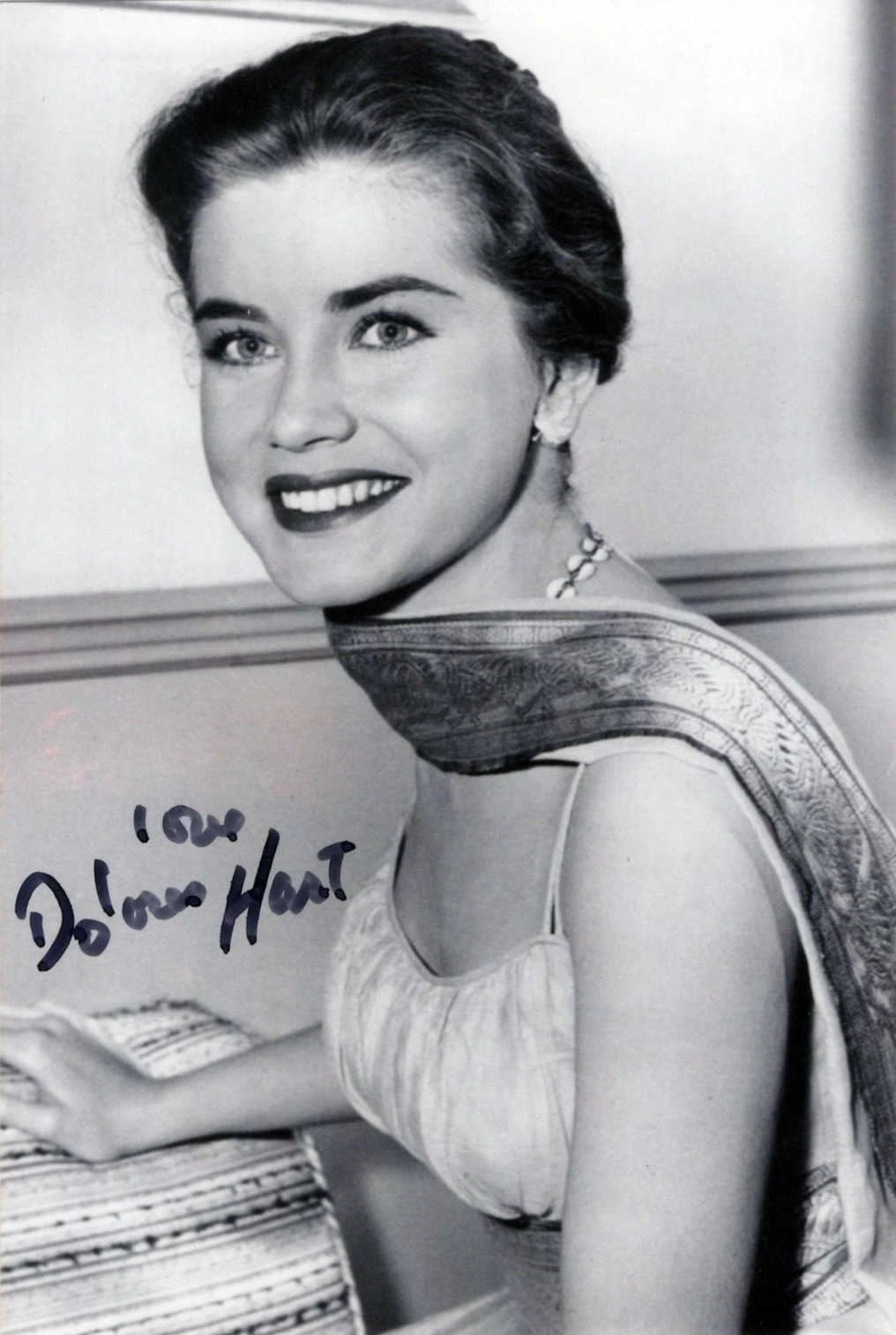 Dolores Hart Signed Photo and Handwritten Message Lot - Image 2