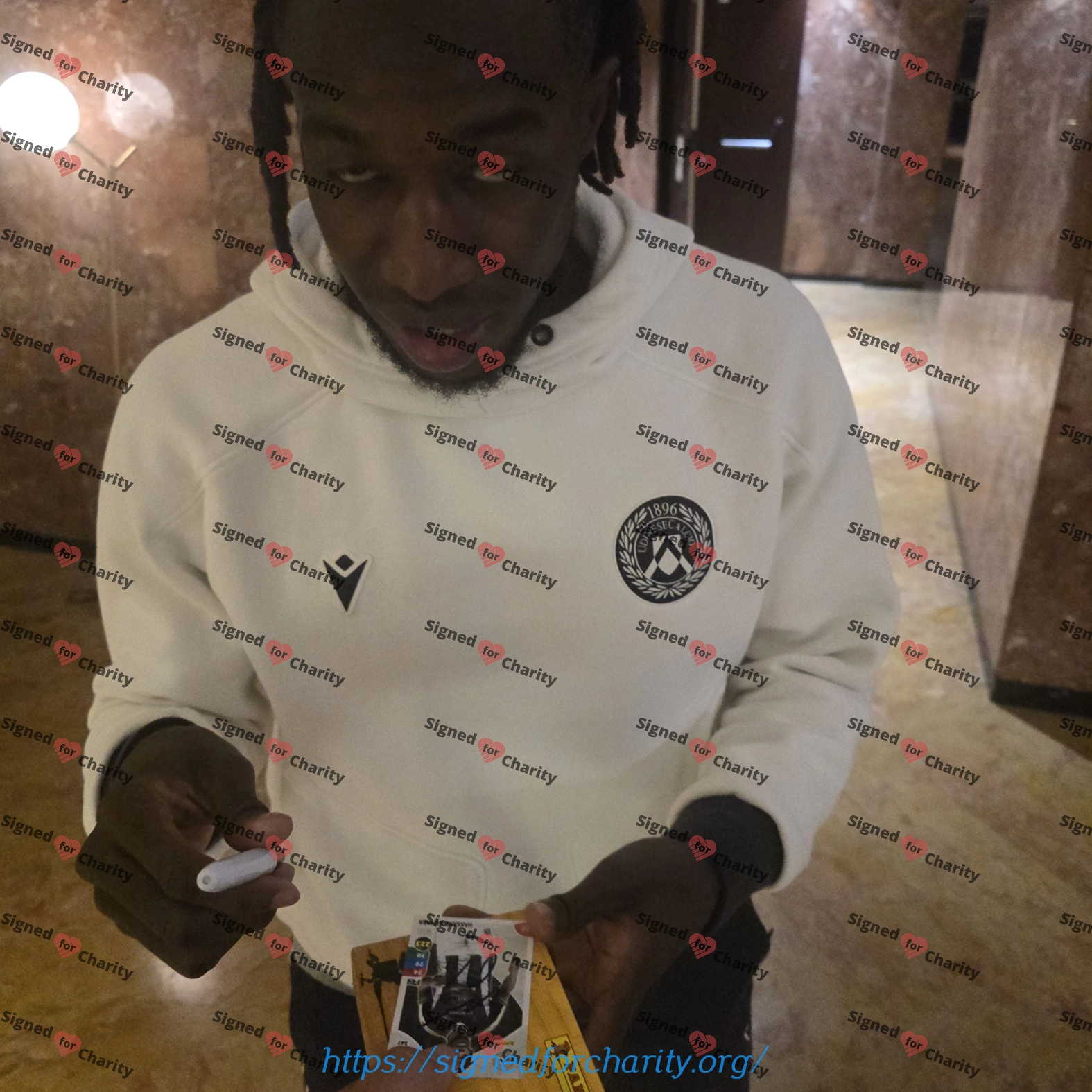 Hassane Kamara - Signed Card - Panini 2025-26 Adrenalyn Numbered 347 (Udinese) - Image 2