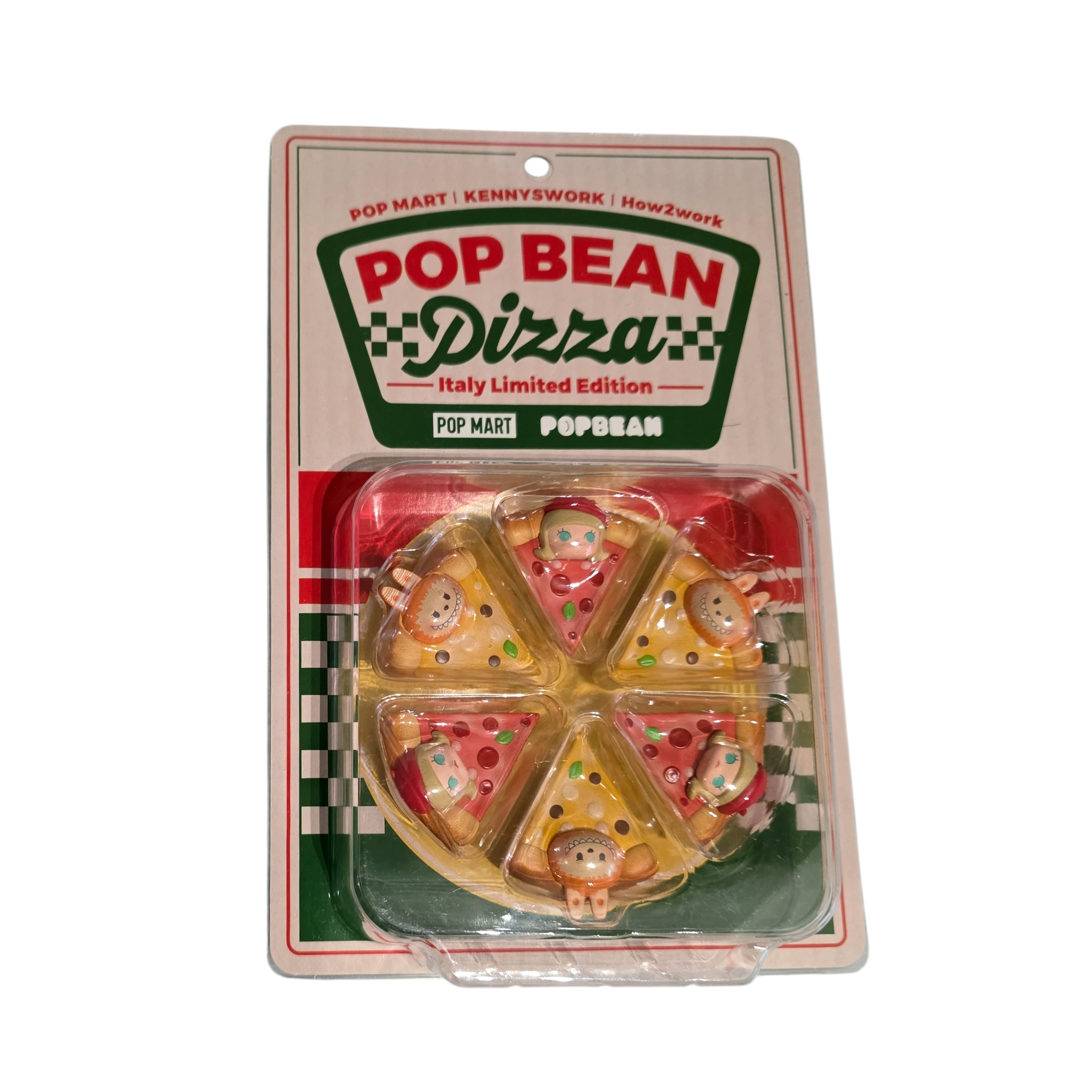 Original Pop Mart LABUBU Pop Bean Pizza Set Italy Limited Edition (6pcs) - Image 2