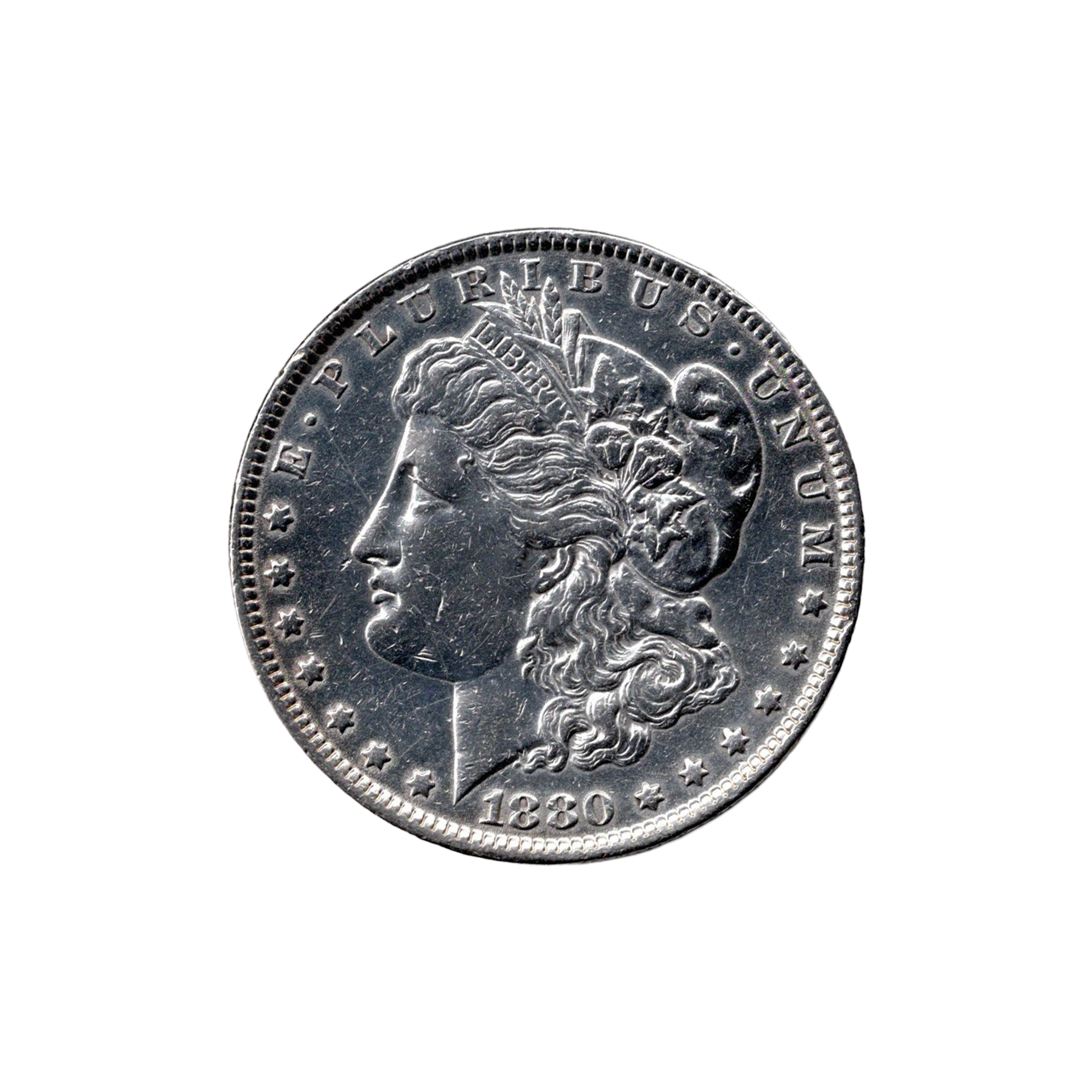 1880 Morgan Silver Dollar – Original US Liberty Coin .900 Silver - Image 2