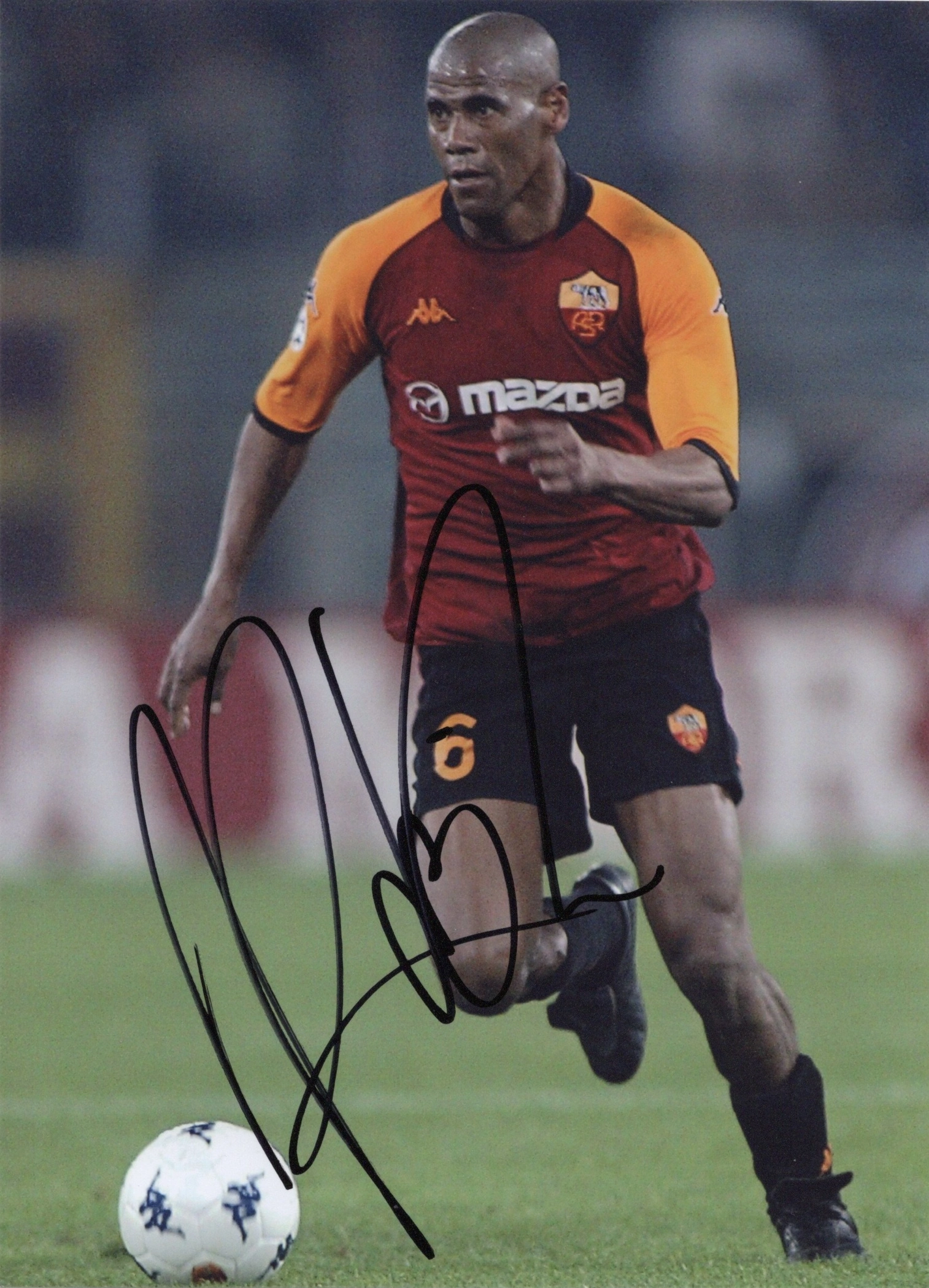 Aldair – Signed Photo – Soccer (A.S. Roma)