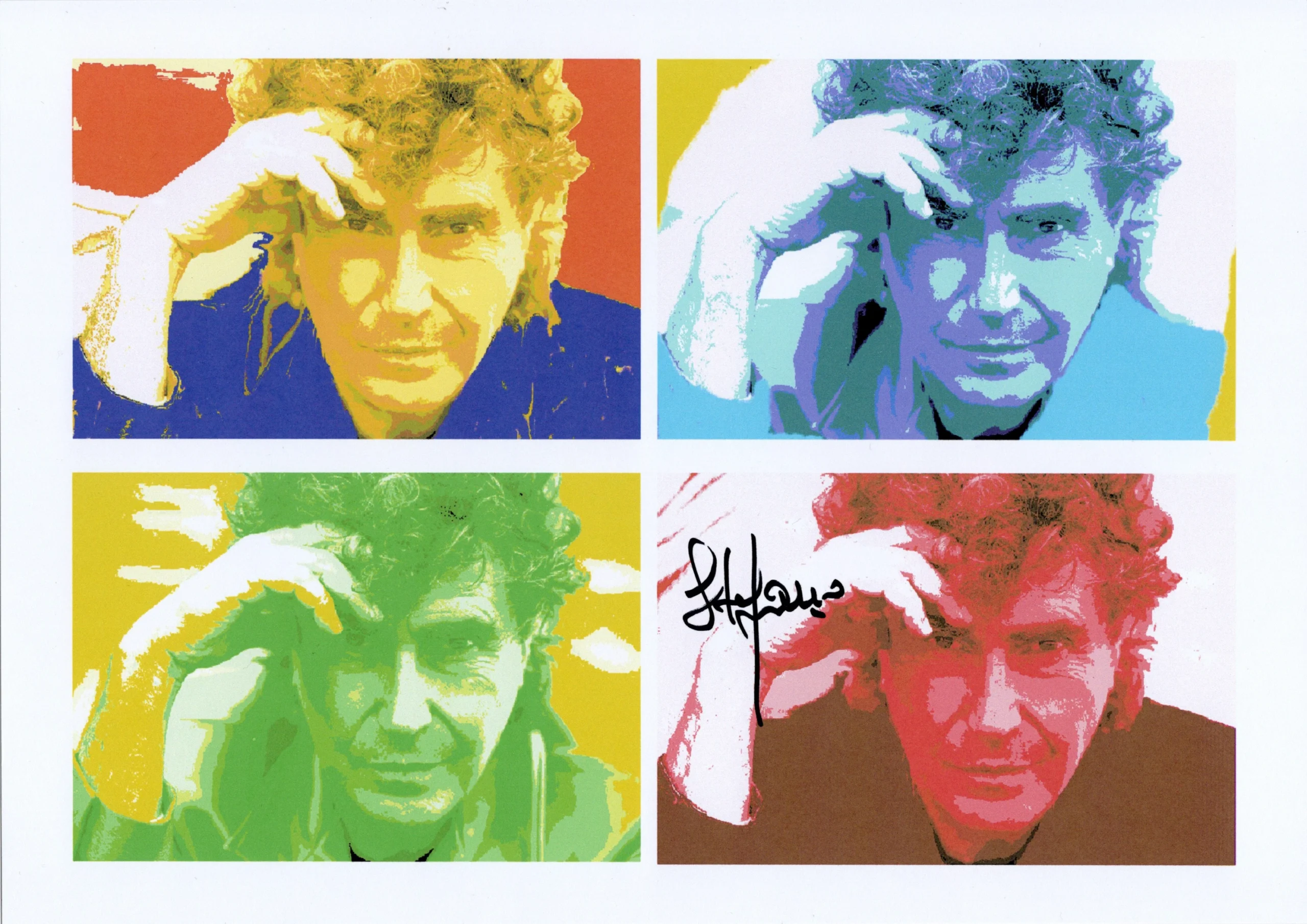 Stefano D'Orazio Signed Pop Art Print - Unique Artwork by the Italian Singer