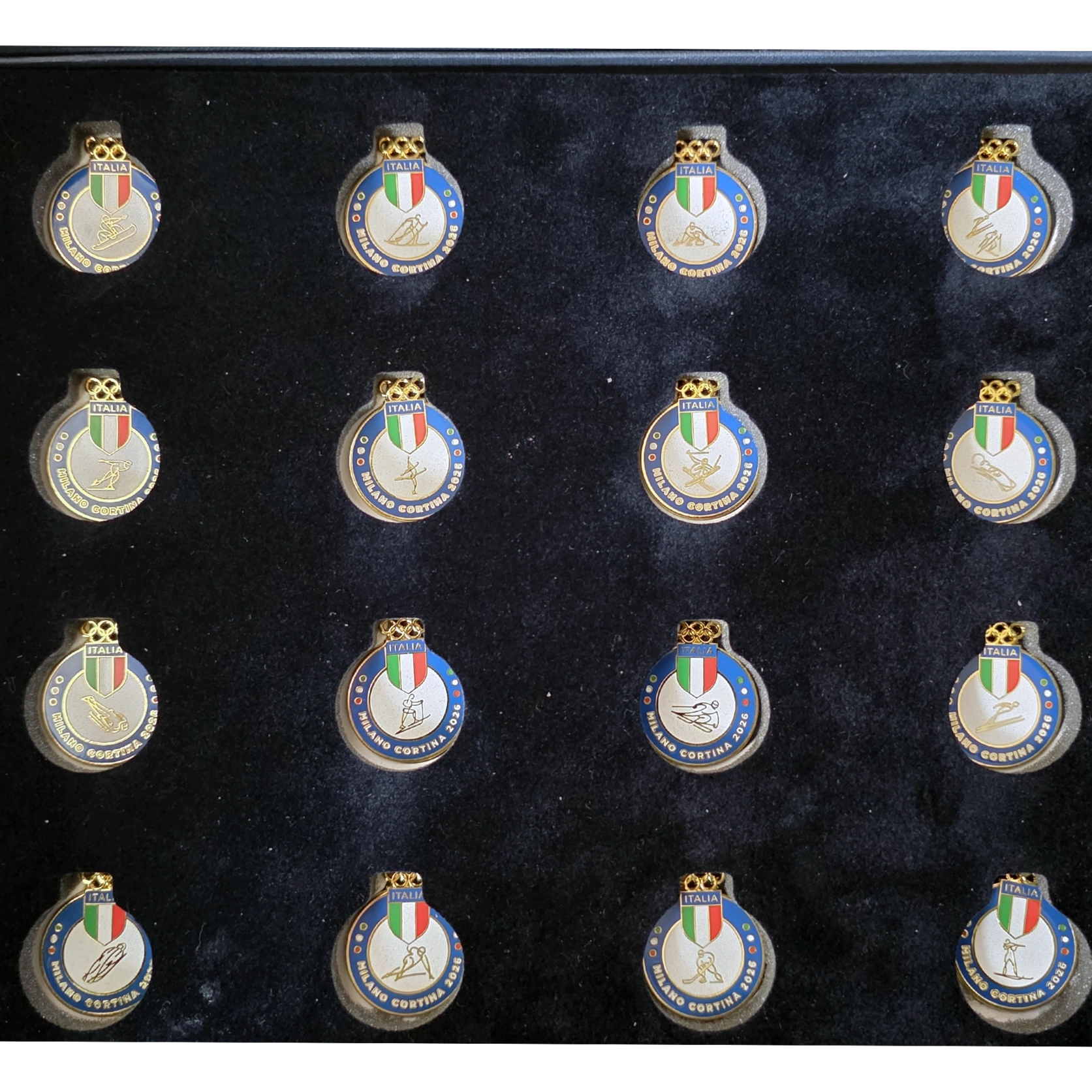 Team Italy Athlete Gift Milano Cortina 2026 Complete 16 Medal Box Olympic Set - Image 4