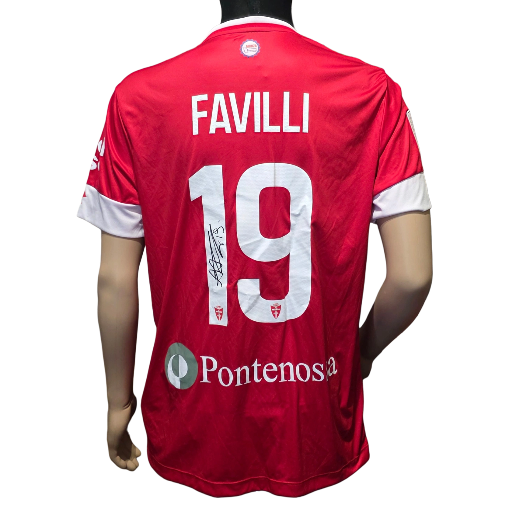 Andrea Favilli Match Issued Signed AC Monza Shirt 2021 2022 Serie B Player Issue