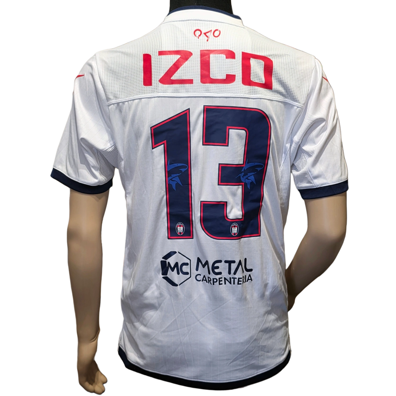 Mariano Izco Match Worn Issued Shirt FC Crotone 2017/18 Away Serie A