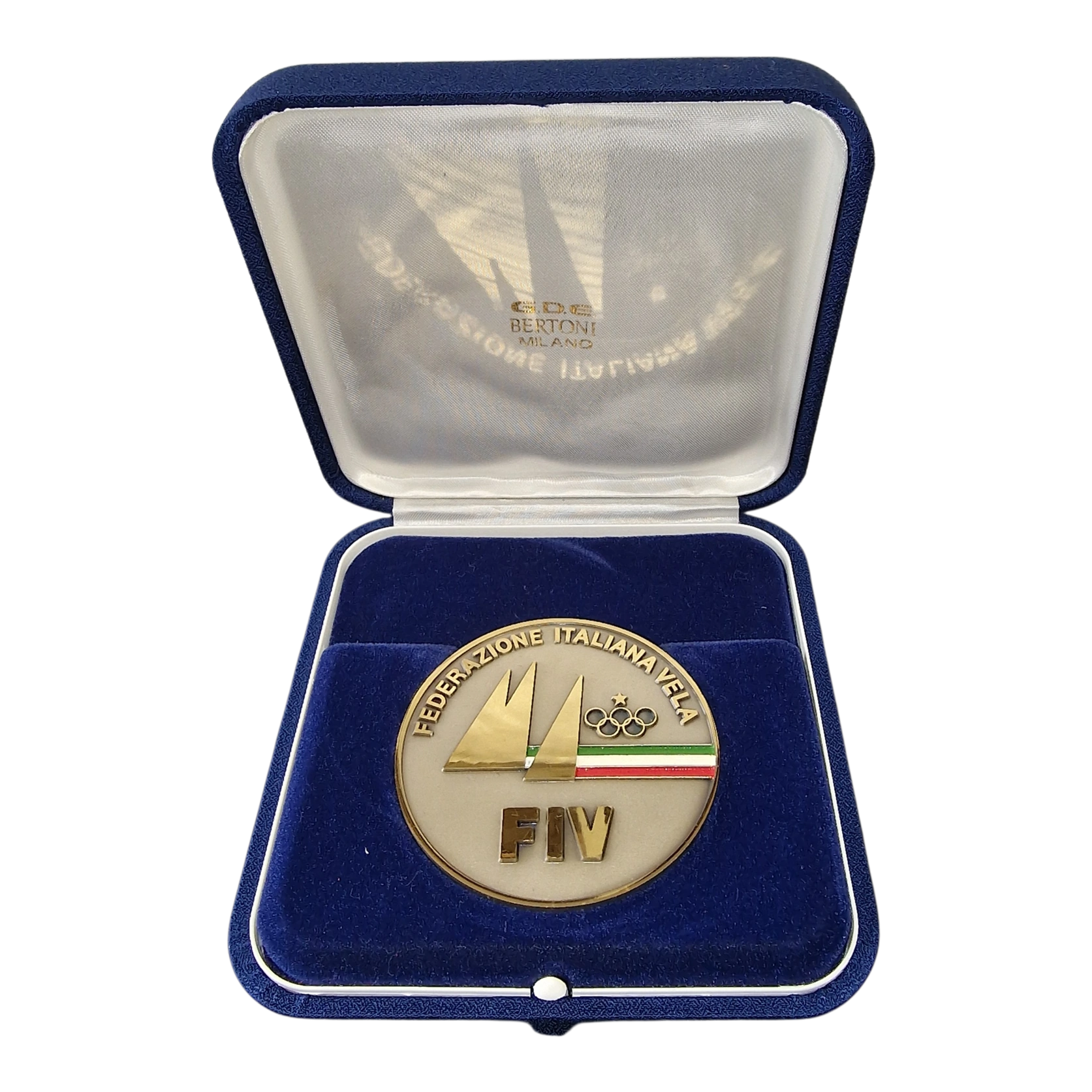 Italian Sailing Federation FIV Medal Bertoni Official Presentation Medal 70mm