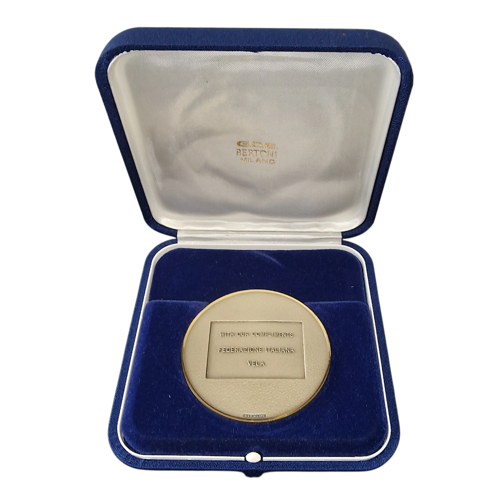 Italian Sailing Federation FIV Medal Bertoni Official Presentation Medal 70mm - Image 2