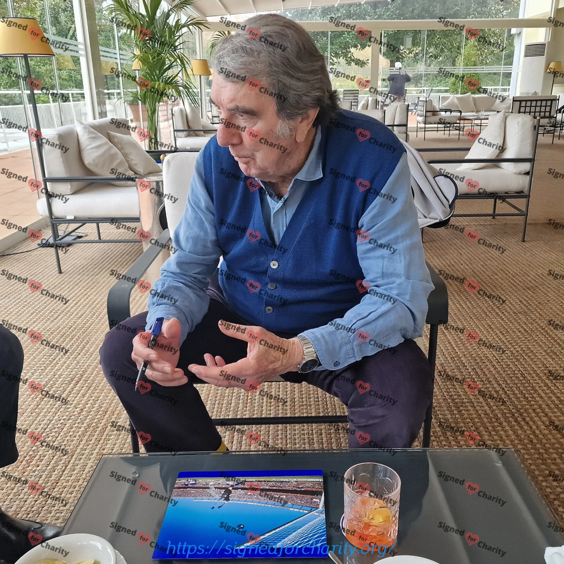 Dino Zoff autografo foto Roma 4 dicembre 2023