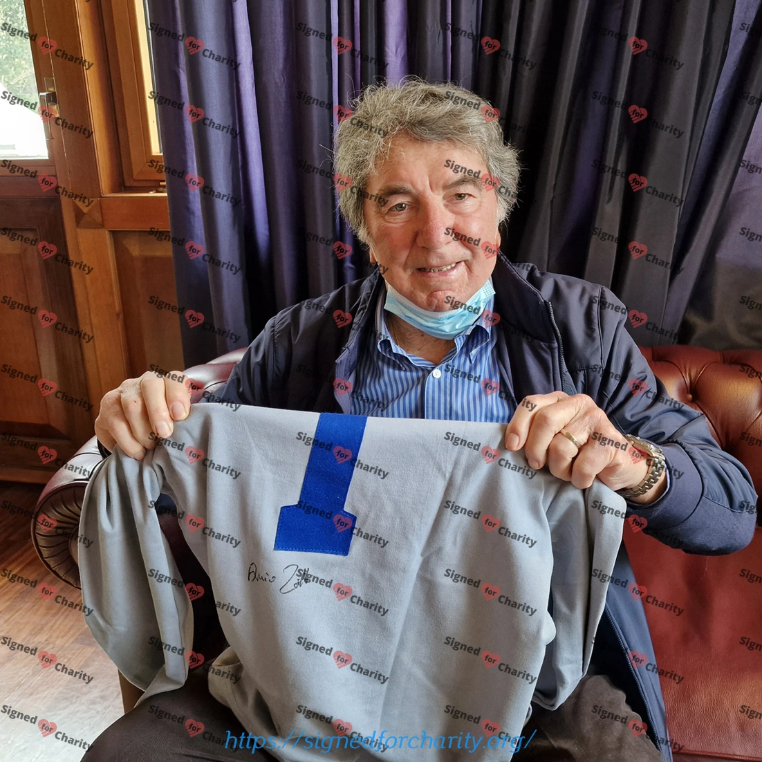 Dino Zoff autografo maglia Roma 8 aprile 2022