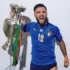 Lorenzo Insigne Signed Italy EURO 2020 Trophy Celebration Photo