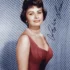 Sophia Loren - Signed Photo - Elegant Red Dress Autograph Portrait