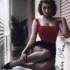 Sophia Loren - Signed Photo - Seductive Red Dress Autograph Portrait
