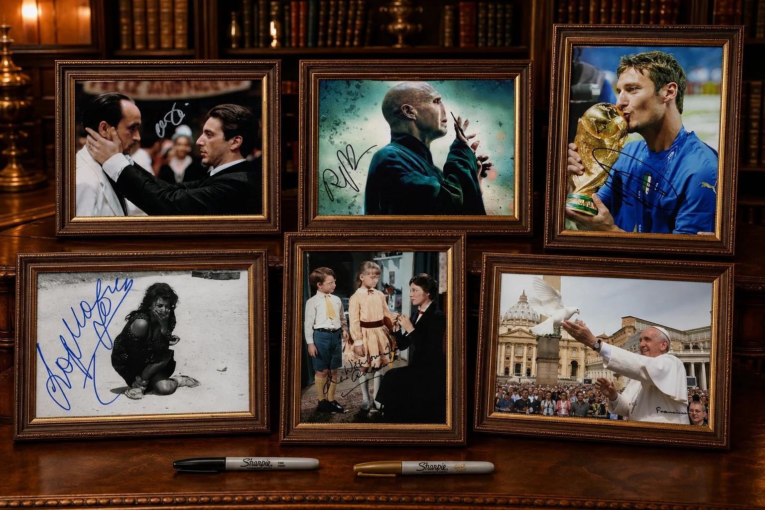 Authentic autographs and signed memorabilia supporting the charitable projects of History Life APS
