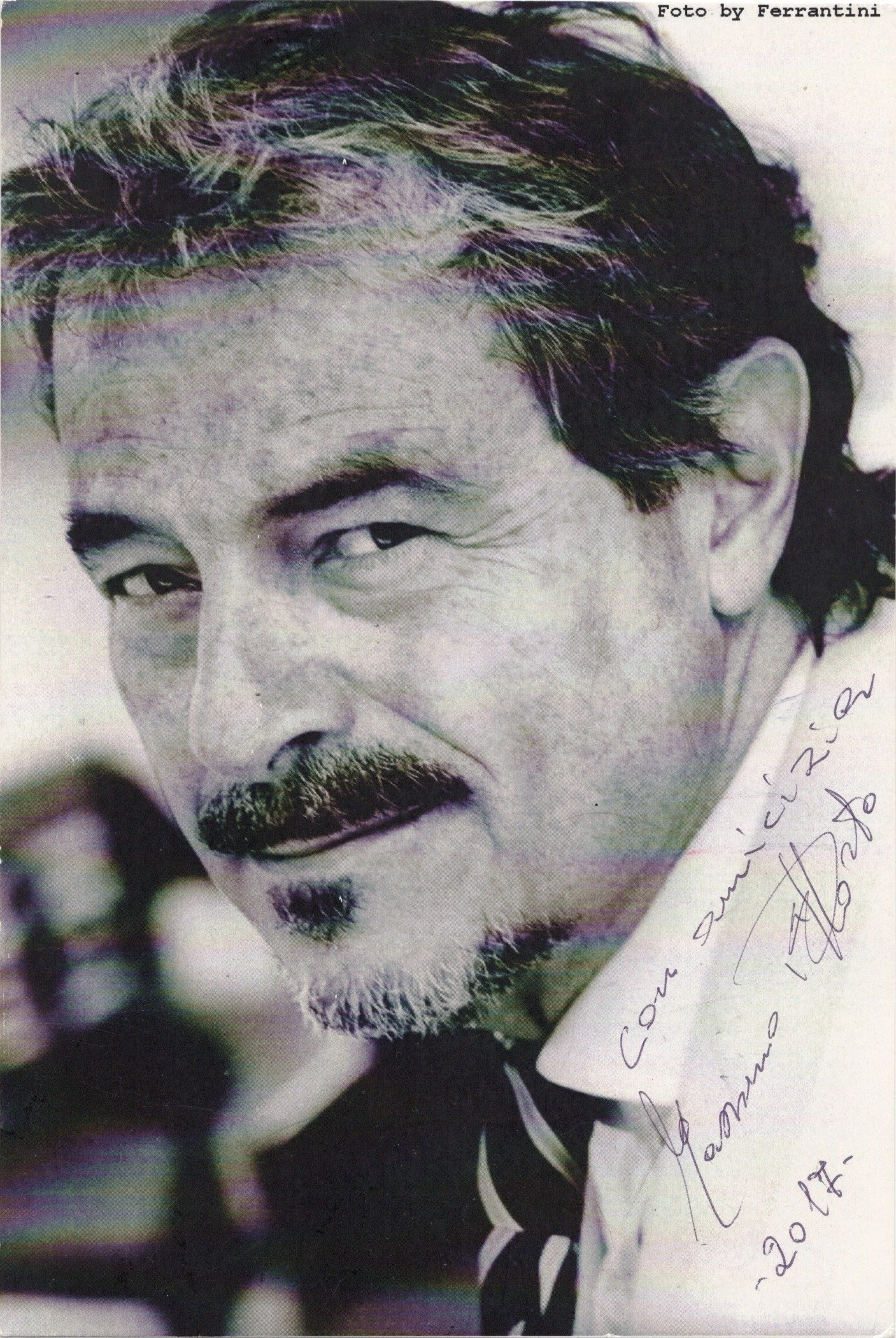 Massimo Dapporto Signed Official Card – Hand-Signed & Dedicated Autograph