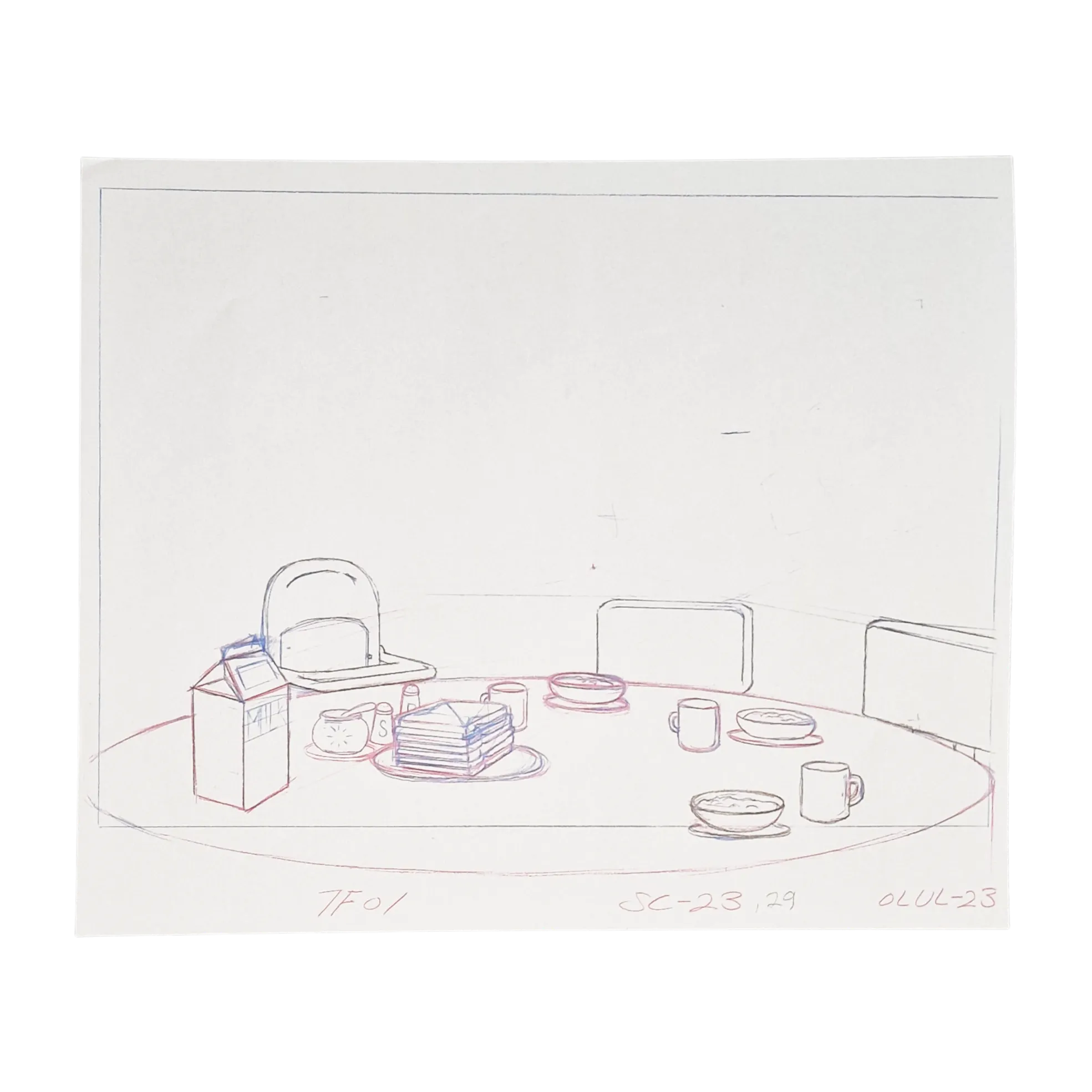 The Simpsons Original Production Cel Setup – Homer & Lisa – Season 2 Episode - Image 7