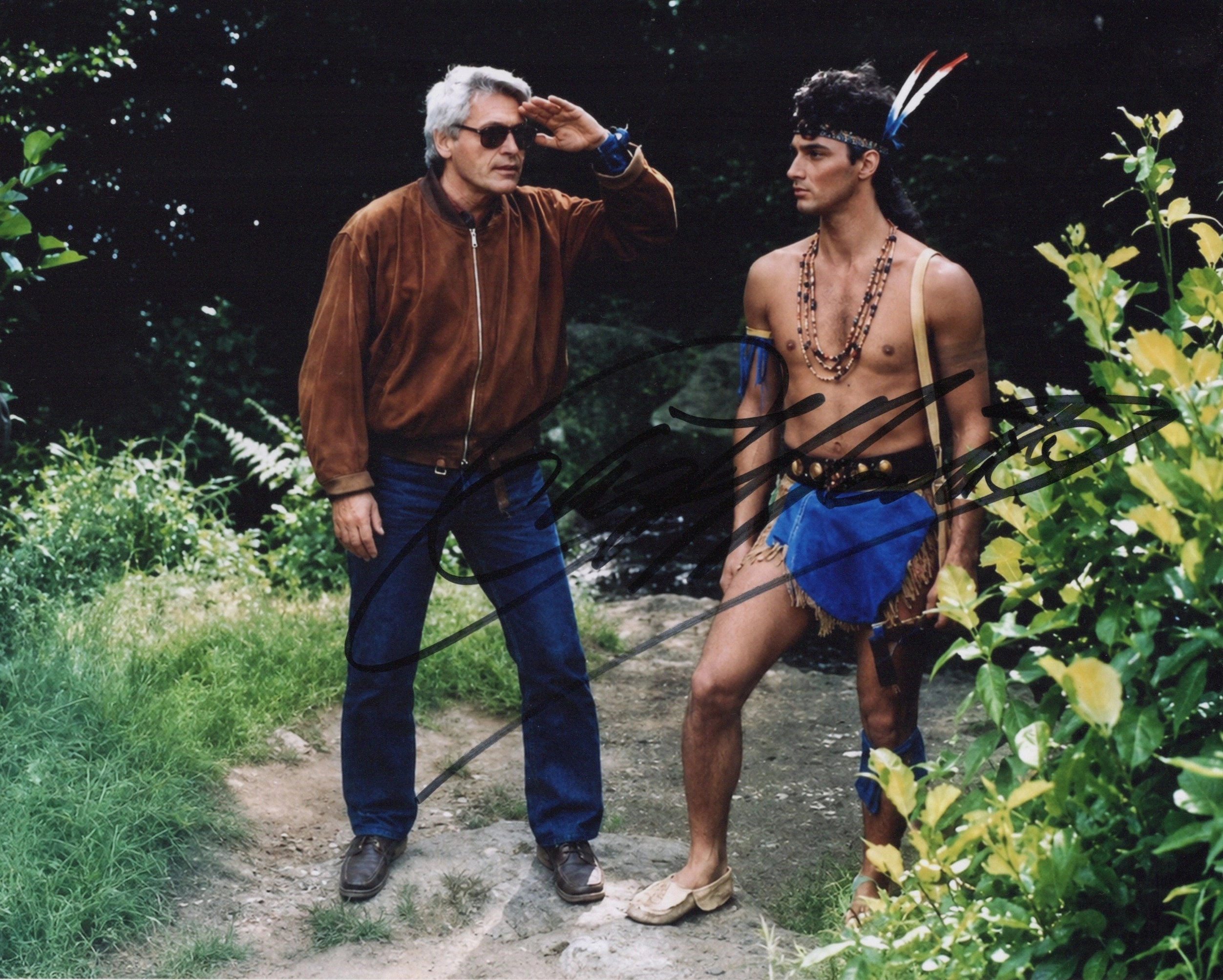 Ciro Ippolito Signed Photo on Set โ Arrapaho (1984)