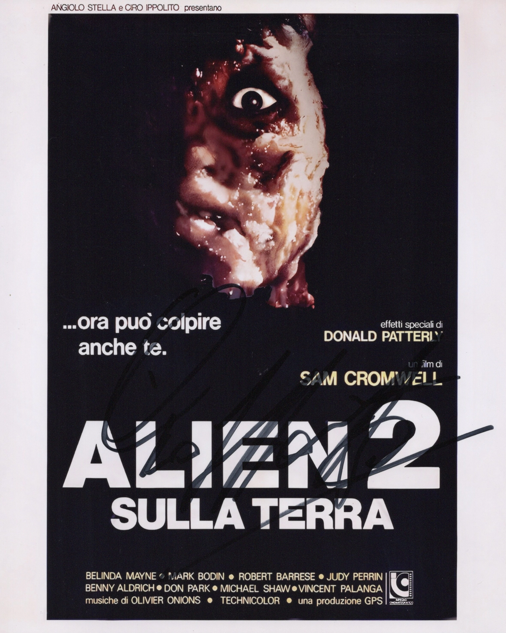 Ciro Ippolito Signed Photo โ Alien 2 sulla Terra (1980) Italian Cult Horror