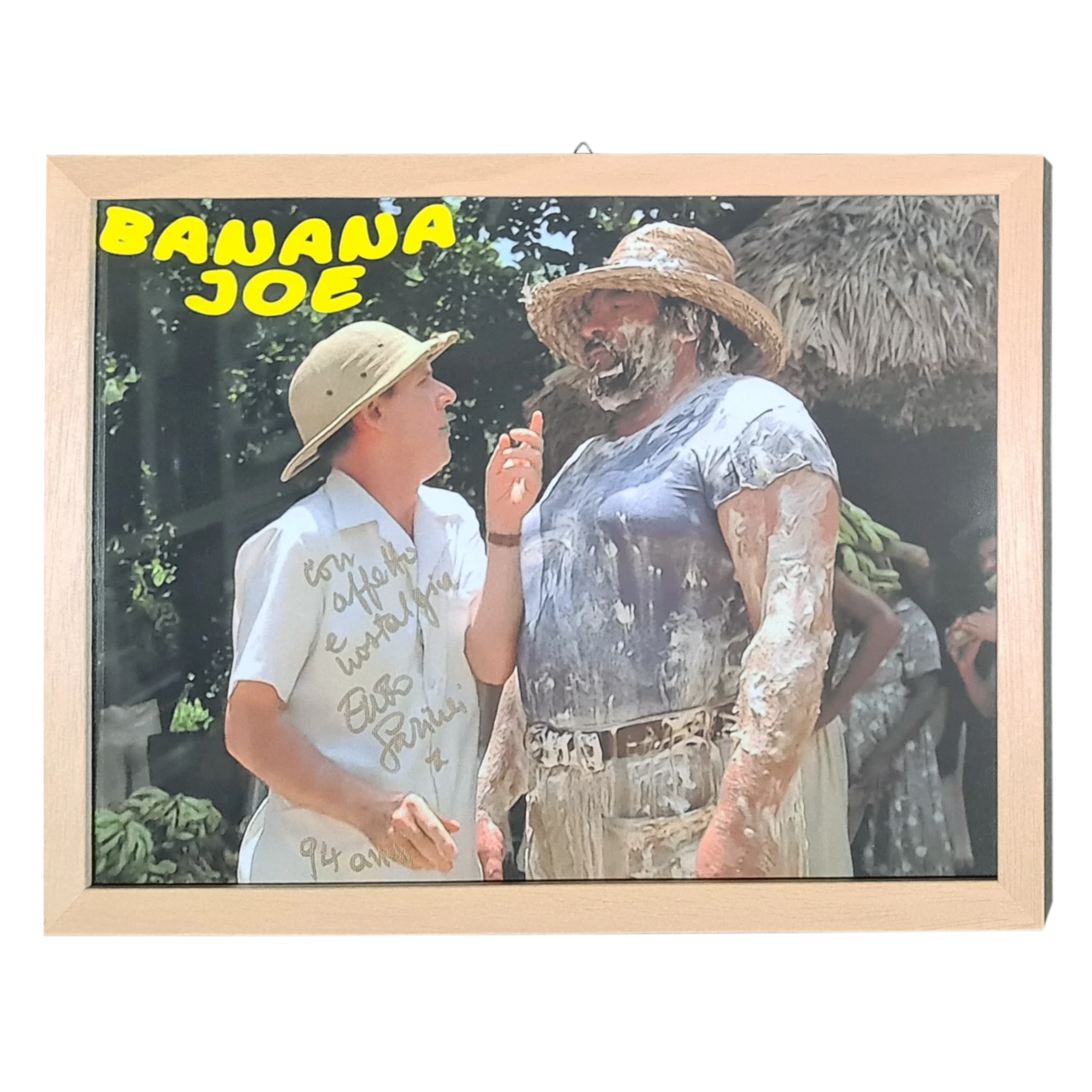 Enzo Garinei Signed Canvas โ Banana Joe โ Bud Spencer โ Framed Autograph