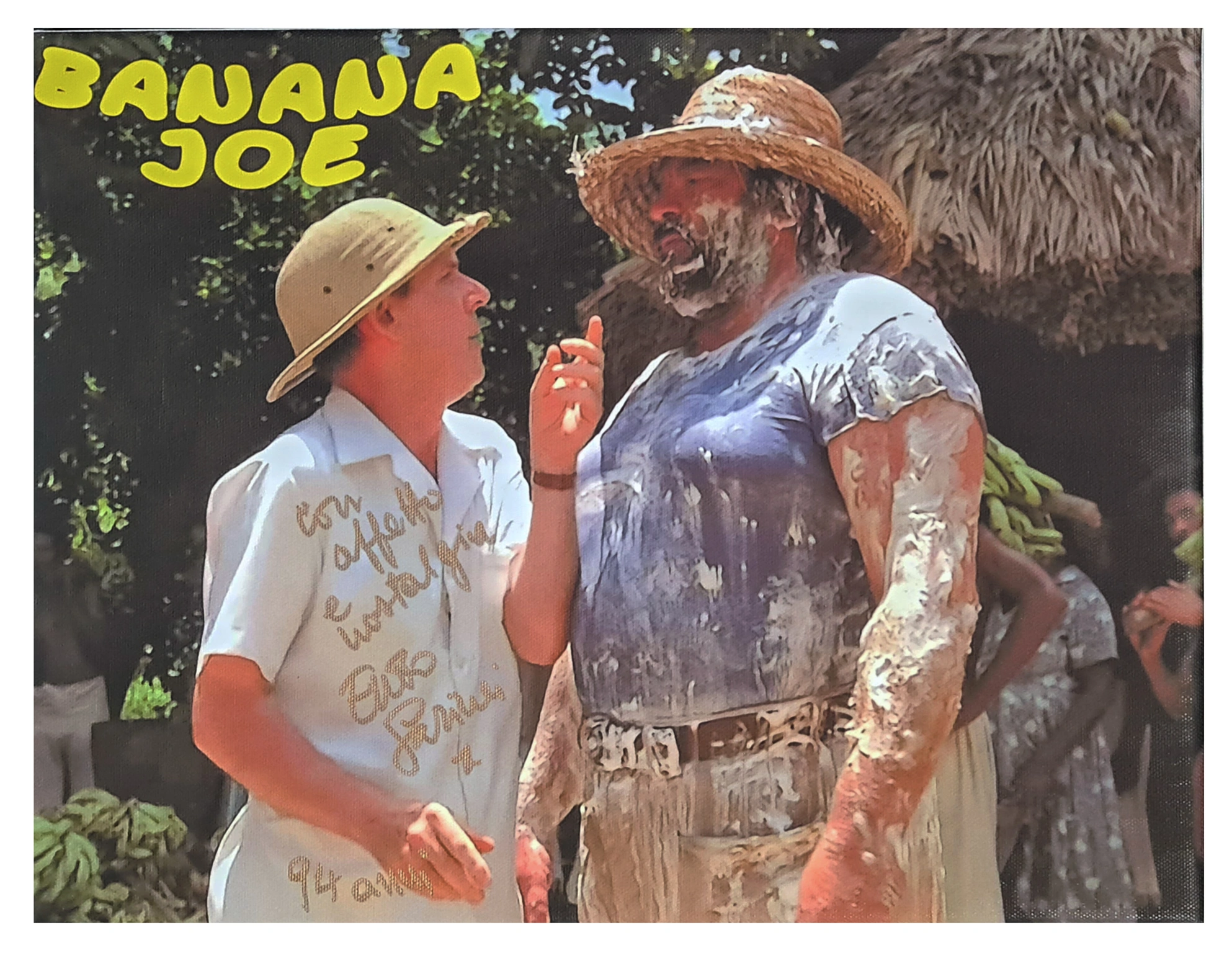 Enzo Garinei Signed Canvas โ Banana Joe โ Bud Spencer โ Framed Autograph - Image 3