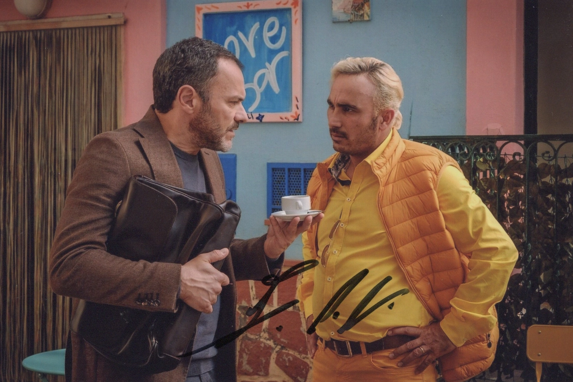 Francesco Di Leva Signed Photo Vincenzo Malinconico Scene Autograph