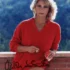 Orchidea De Santis Signed Sexy Glamour Photo – Red Sweater Portrait – Autographed