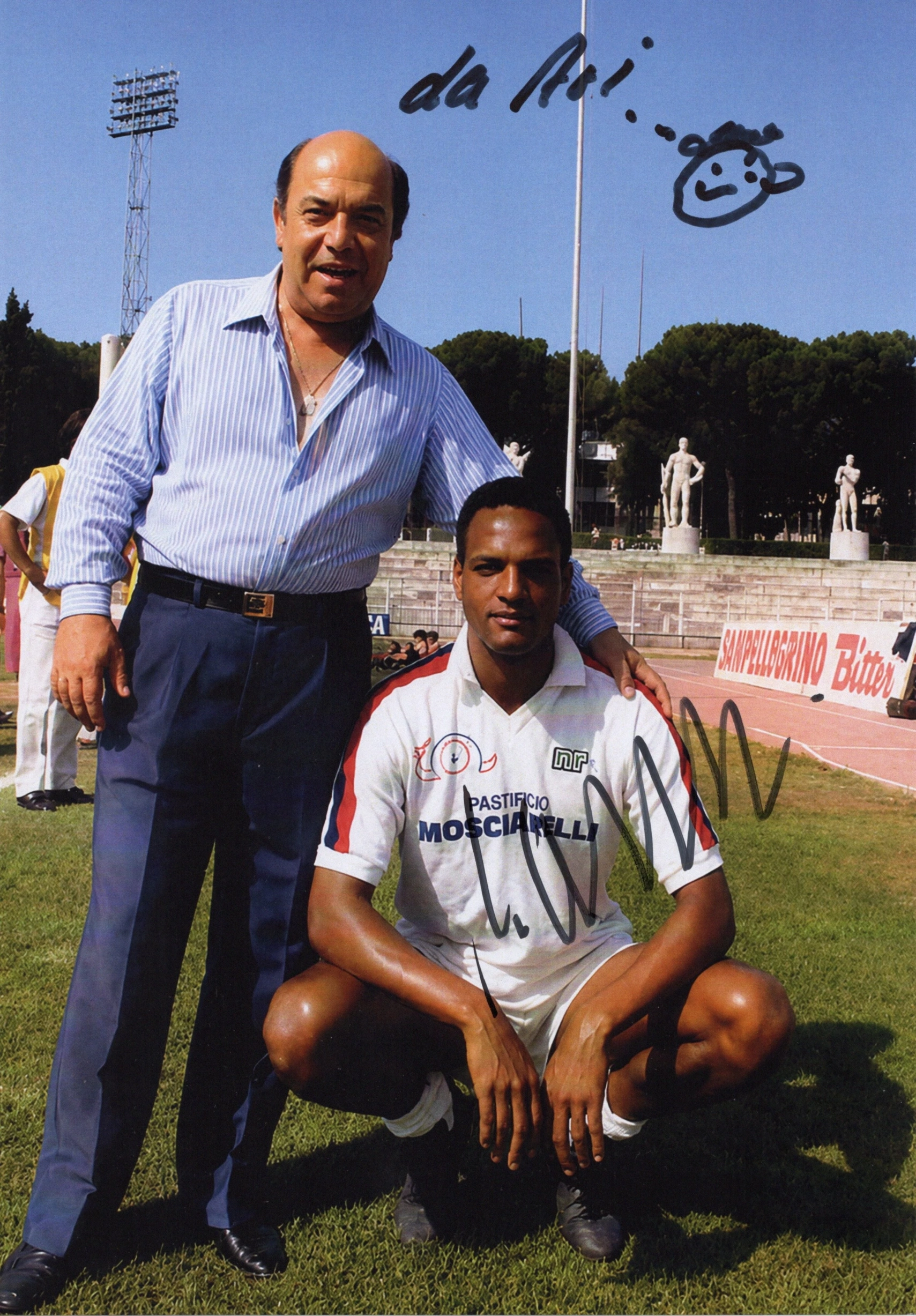 Urs Althaus Hand-Signed Photo Print on Cardstock – Aristoteles – L’Allenatore nel Pallone