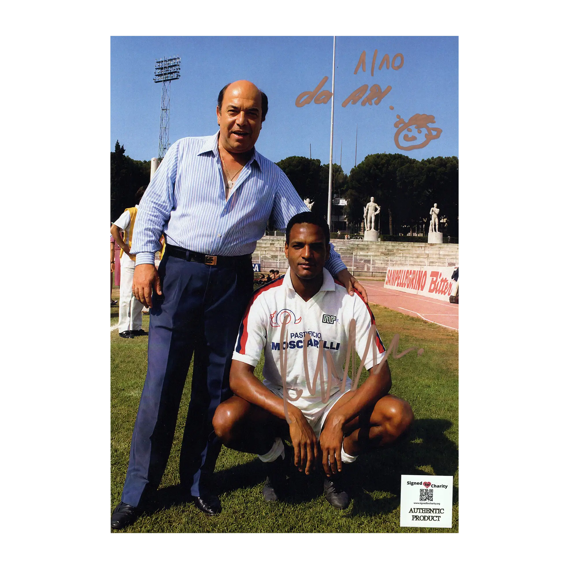 Urs Althaus Hand-Signed Photo Print on Cardstock – Aristoteles – L’Allenatore nel Pallone (Copia) - Image 3