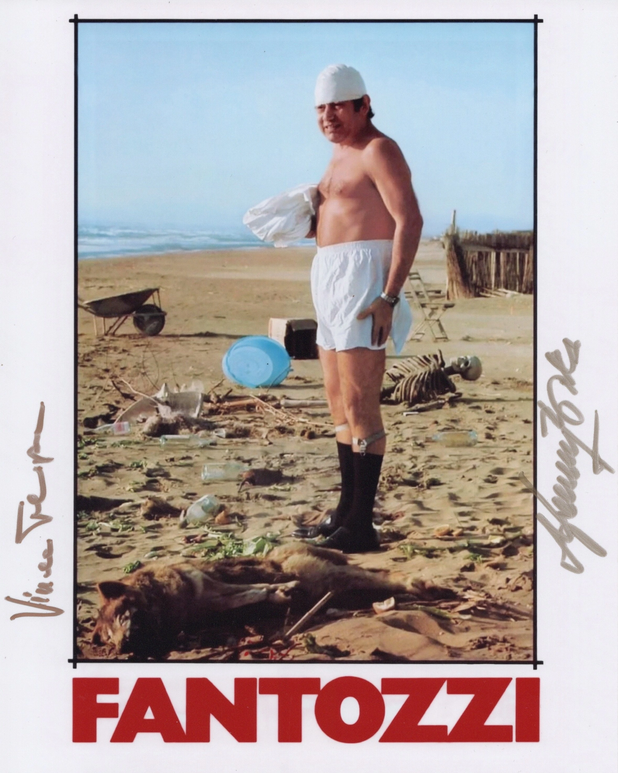 Vince Tempera & Franco Bixio Signed Photo โ Movies: Fantozzi (1975) โ Double Autograph