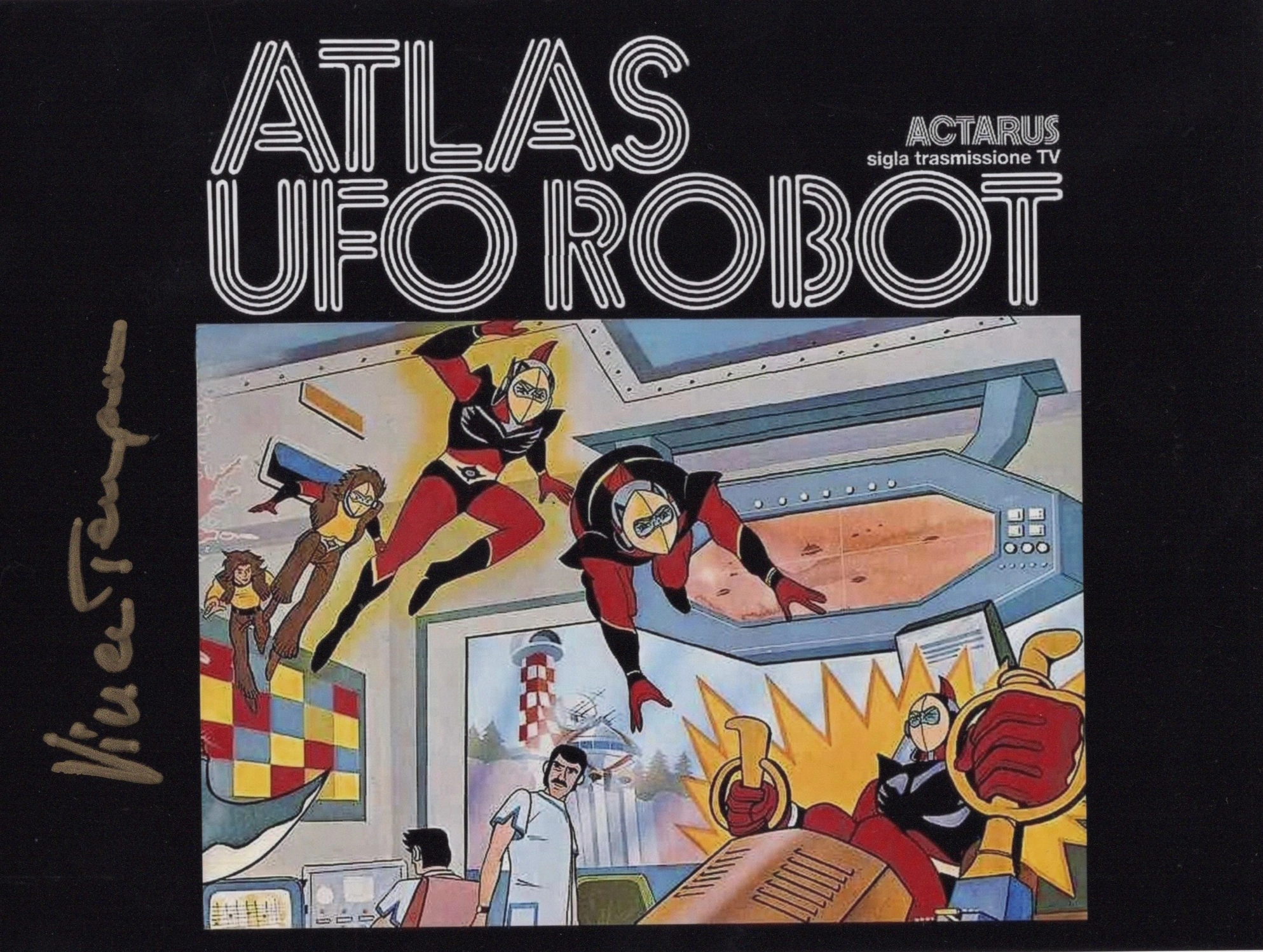Vince Tempera Signed Photo โ Atlas UFO Robot Actarus โ Original Gold Autograph - Image 5