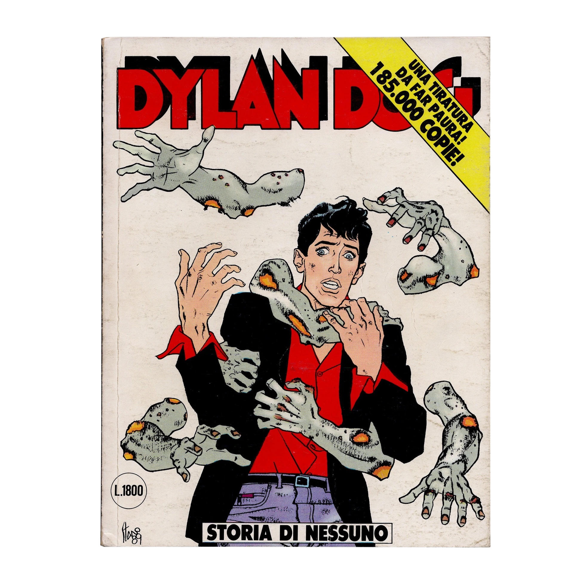 Dylan Dog #43 “Storia di Nessuno” (1990) – Tiziano Sclavi Hand-Signed Original Comic