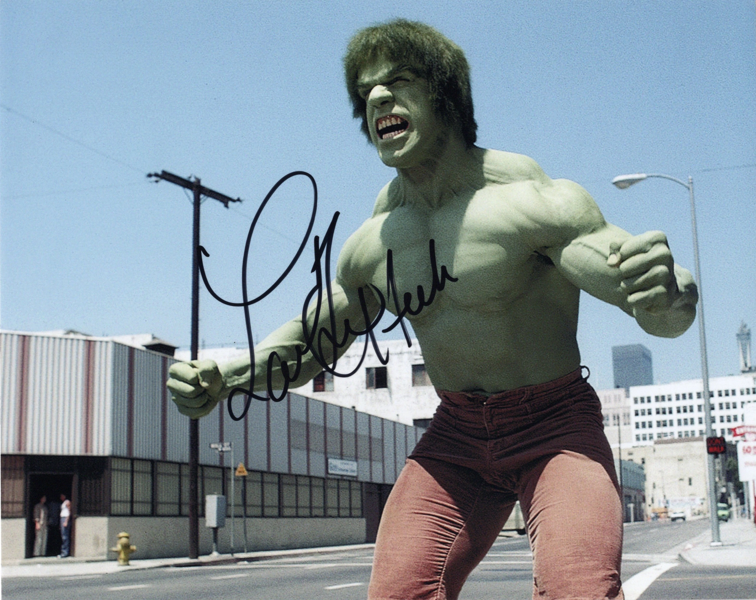 Lou Ferrigno โ The Incredible Hulk (1977โ1982) โ Original Hand-Signed Photo