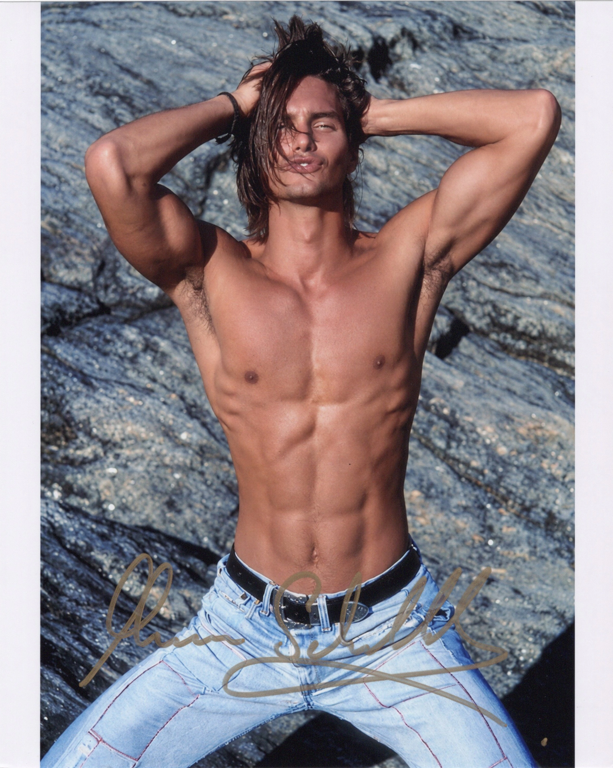 Marcus Schenkenberg โ Signed Photo โ Shirtless & Wild