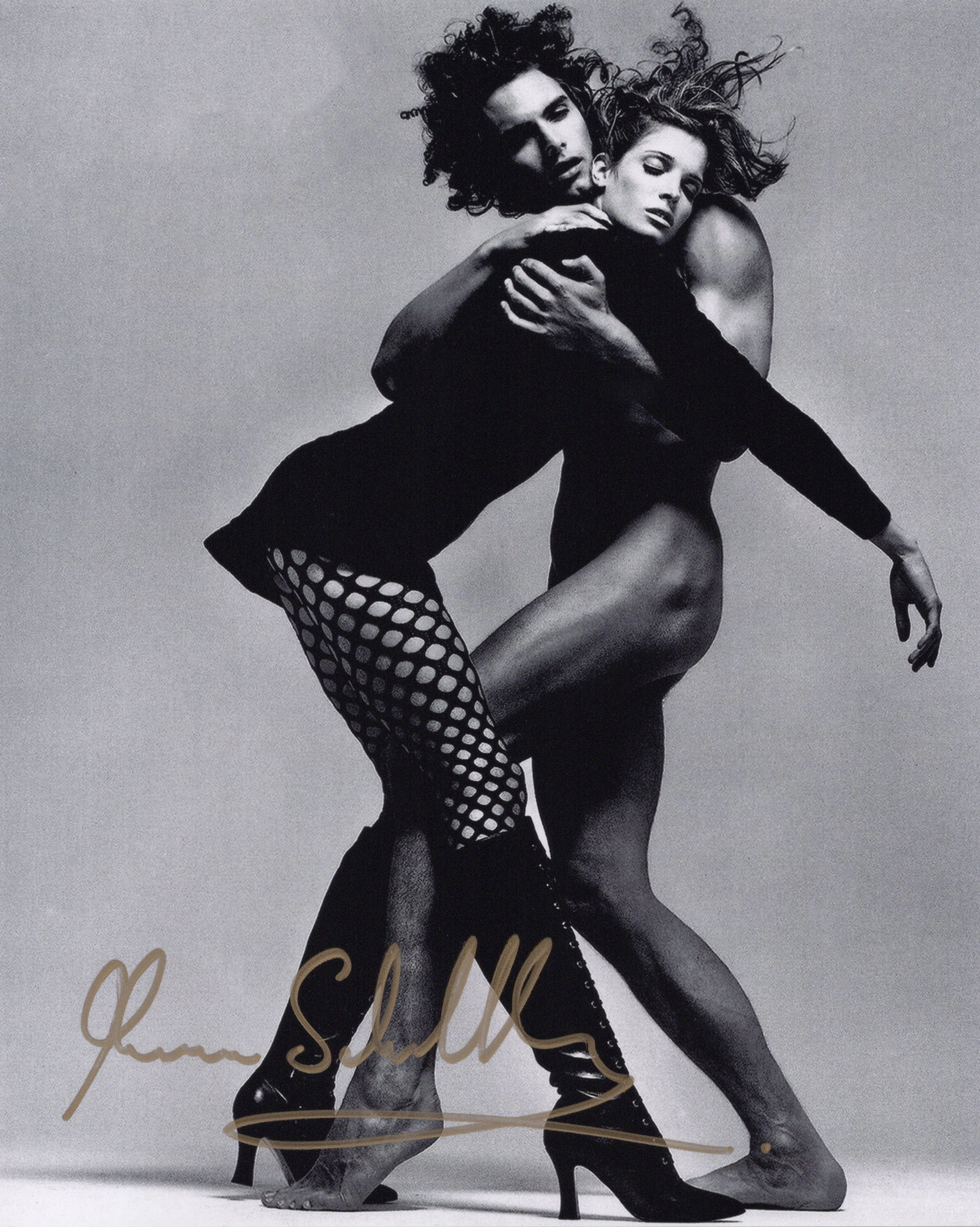 Marcus Schenkenberg โ Signed Photo โ Sensual Fashion Embrace