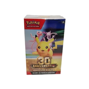 Pokémon TCG 30th Anniversary Booster Bundle – 6 Packs – Italian Edition – Factory Sealed