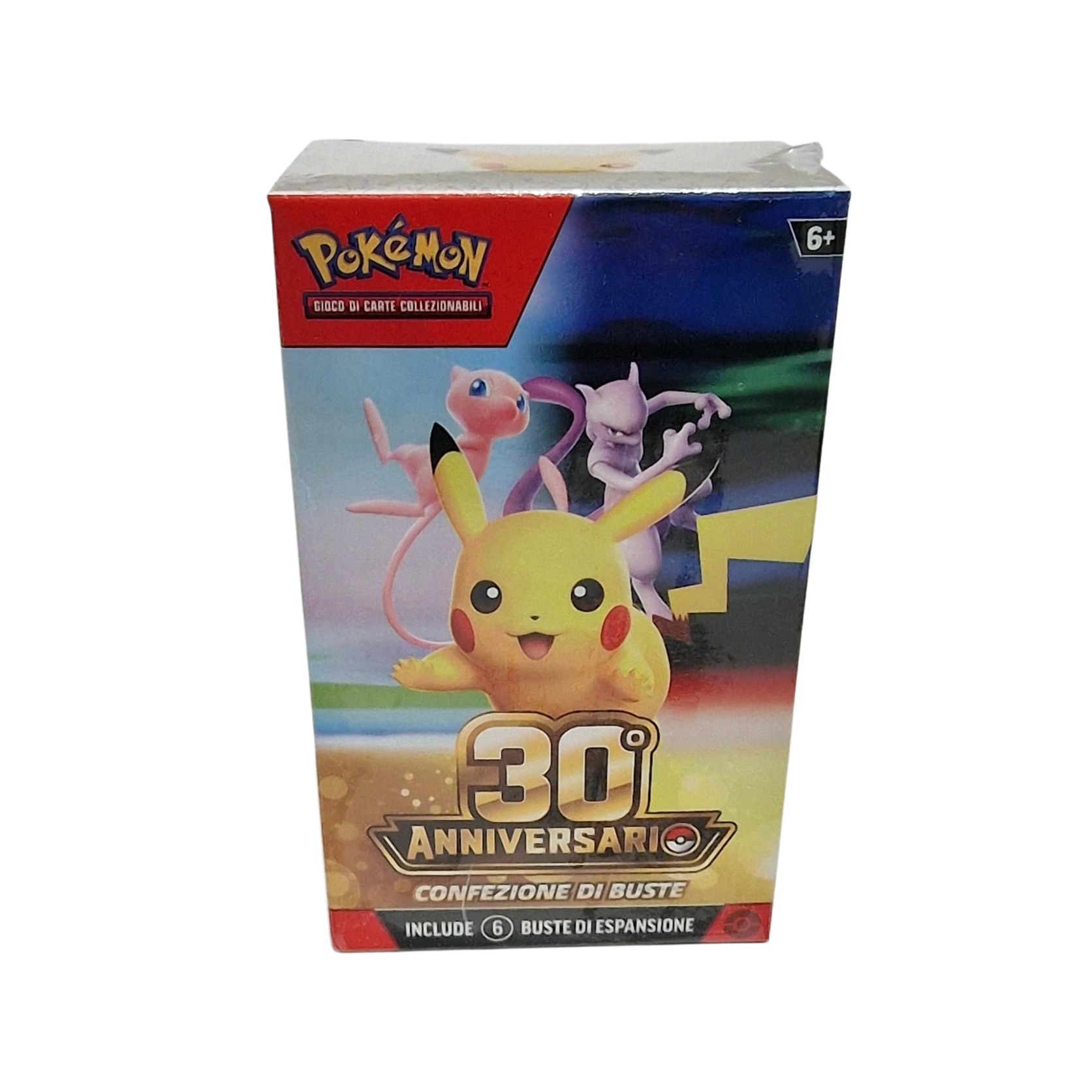 Pokémon TCG 30th Anniversary 6 Booster Packs – Italian Edition – Official Sealed Bundle