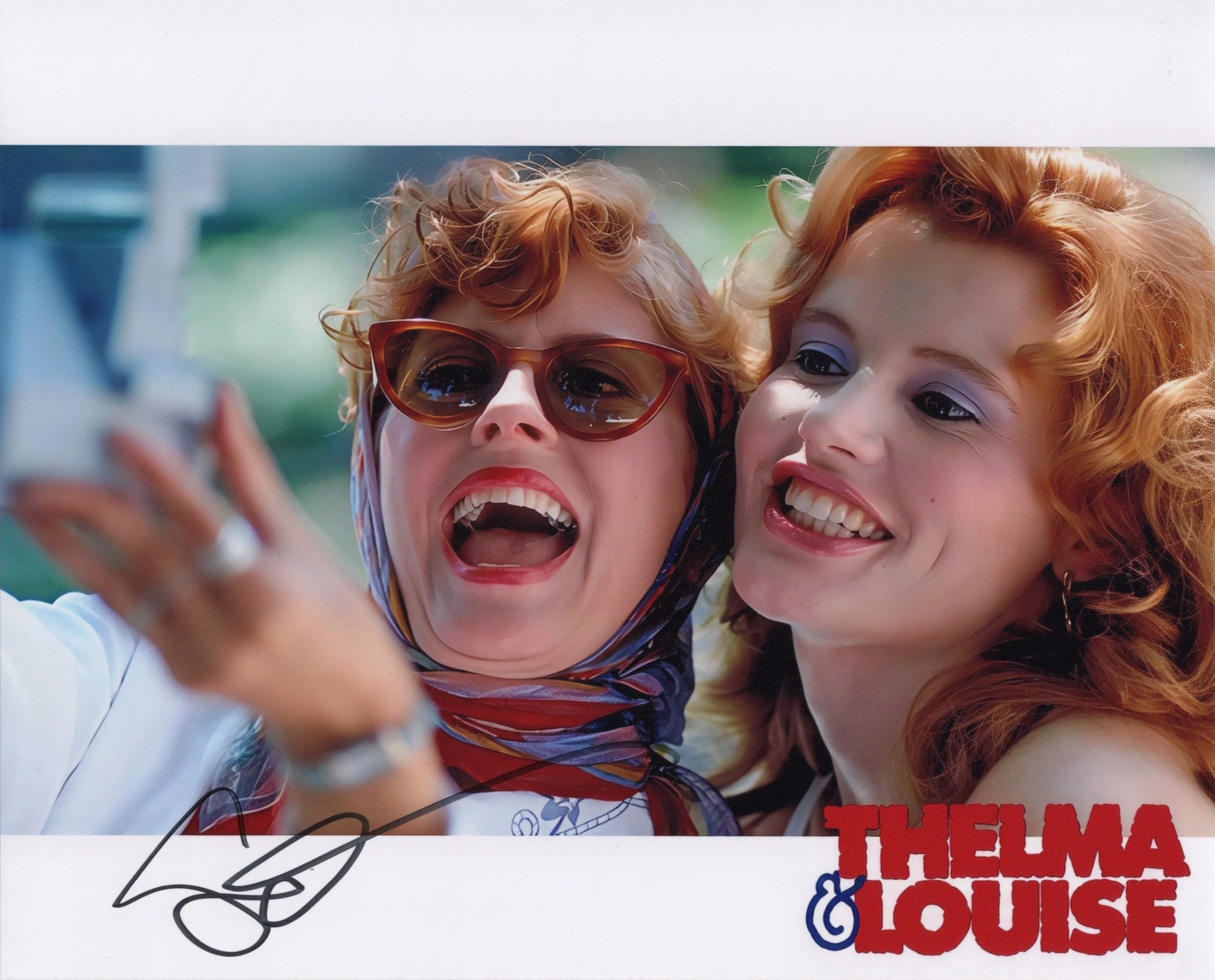 Susan Sarandon โ Thelma & Louise (1991) โ Authentic Hand-Signed Movie Photo